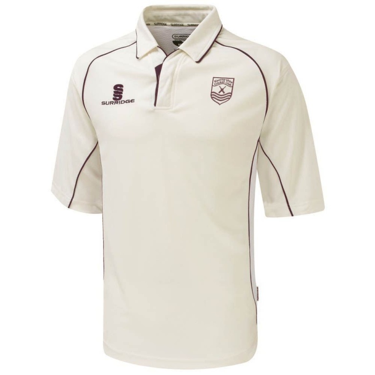 Kinross-shire CC - Premier 3/4 Sleeve Maroon Trim Shirt