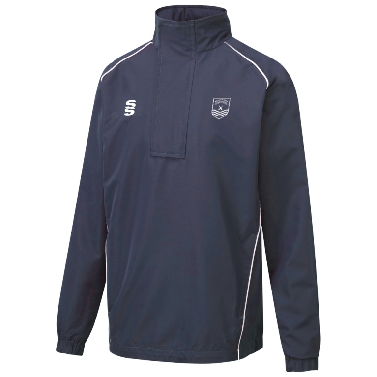 KINROSS-SHIRE CC Dual Curve 1/4 Zip Rain Jacket : Navy